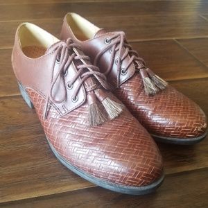 Ariat Jamie Womens Sz 6.5 Brown Lace Up Oxford